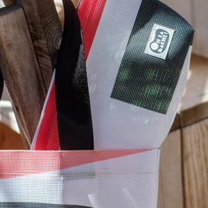 Sac Recyclé rouge et blanc Oh la bâche