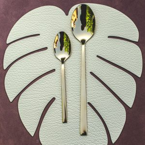 Set de table feuille doré