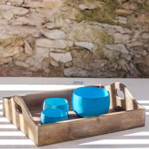 Plateau en bois brut