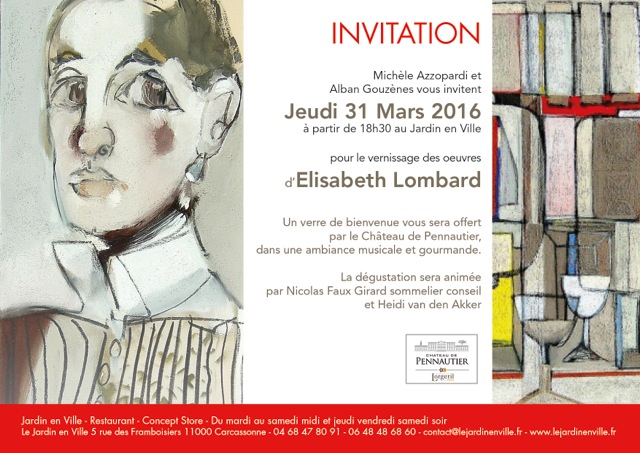 Le Jardin en Ville - Invitation Elisabeth Lombard