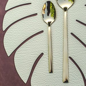 Set de table feuille doré