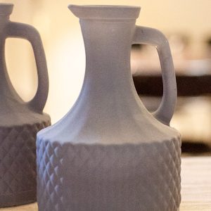 Vase mini cruche gris/taupe