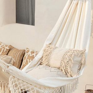 Hamac de jardin Kotga blanc