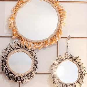 Miroirs rond à franges