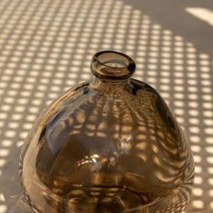 Vase en verre recyclé gris 18cm