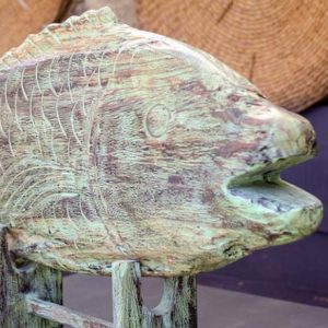 Décoration poisson en bois