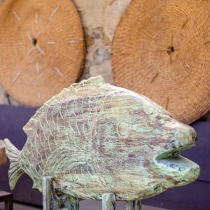 Décoration poisson en bois