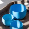 Lot de 3 pots/vide poche bleus