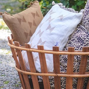 Grand panier/corbeille en bois
