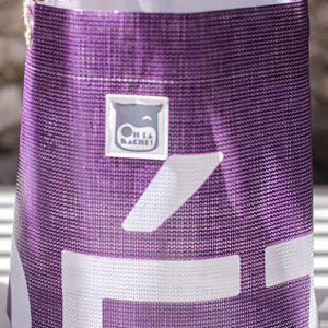 Panier recyclé violet Oh la bâche