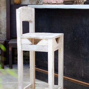 Tabouret/chaise de bar en bois clair