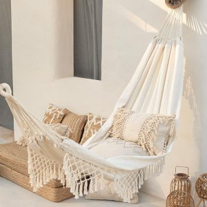 Hamac de jardin Kotga blanc